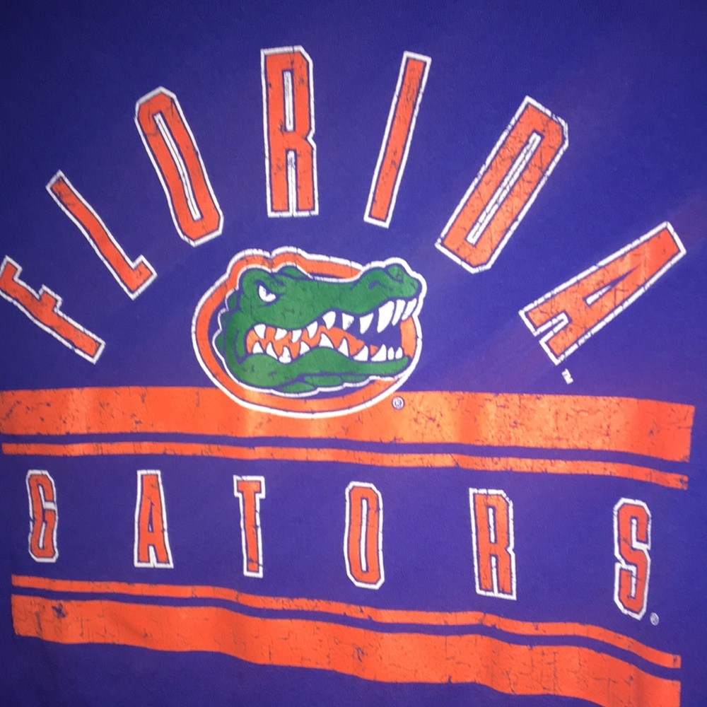 Blue Florida Gators Long Sleeve Shirt Woman’s Medium 8/10 w Free Pencil Case - Picture 7 of 12